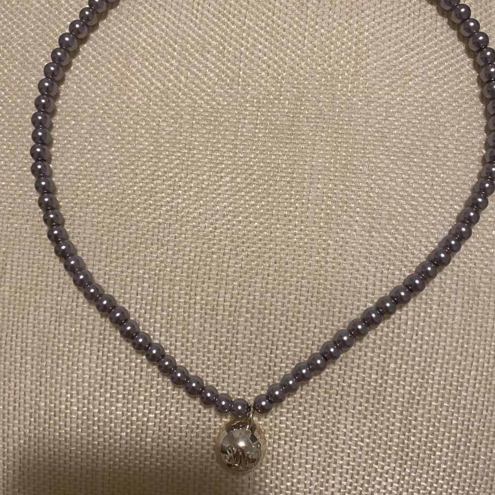 Silver Crystal Pendant Necklace